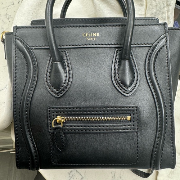 Celine nano luggage in smooth leather with Celine wallet - Picture 6 of 12